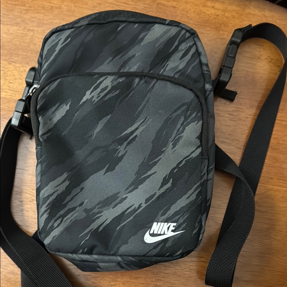 Nike Black Camouflage Crossbody Bag
